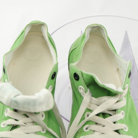 Crocs Hover Sneaker Canvas Rubber Lace-Up Women 10 Light Green Lightweight - Picture 10 of 12